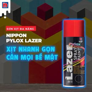 Sơn xịt đa năng Pylox Lazer | Nhóm màu thông dụng | Chính hãng NIPPON PAINT - Dung tích 400ml