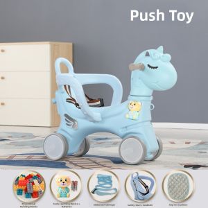 Gift Baby Rocking Horse 2 in 1 Push Toy Cart