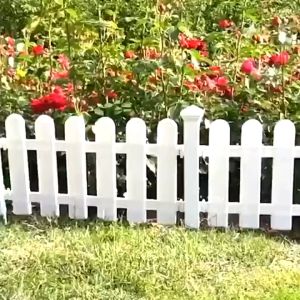 Garden Fence Decoration Courtyard Plastic White Fence PVC Garden Fence Tools Pagar Hiasan Taman Pokok Bunga