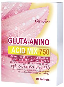 จัดส่งฟรี กลูตาไธโอน ชนิดเม็ด กลูต้า อะมิโน แอซิด มิกซ์ (30 เม็ด) กิฟฟารีน ผิวขาว ผิวสว่าง