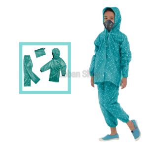 jas hujan anak perempuan dan laki-laki jas hujan anak motif polkadot