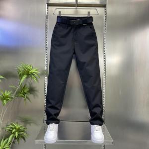 กางเกงขายาวทรงตรงหลวมๆ สำหรับผู้ชาย สีกรมท่าอ่อน ทรงหลวมสบายๆ สำหรับใส่ไปทำงานในฤดูใบไม้ร่วงปี 2025 กางเกงขายาวทรงตรงที่สวมใส่สบาย