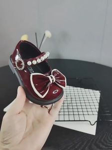 Sepatu Flat Shoes Baby Perempuan Cantik Size 22 s/d 25: Motif Pita Mutiara Sepatu Loafer Balita Wanita Mewah dan Sepatu Anak Bayi Cewek