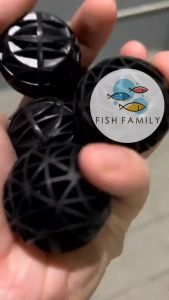 Bio Ball ไบโอบอล 36mm วัสดุกรองบ่อปลา-ตู้ปลา ขายเป็นถุง ถุงละ 0.3 Kg ได้ประมาณ 90 ลูก มีฟองน้ำ สำหรับบ่อกรอง ถังกรอง และกรองในตู้ปลา