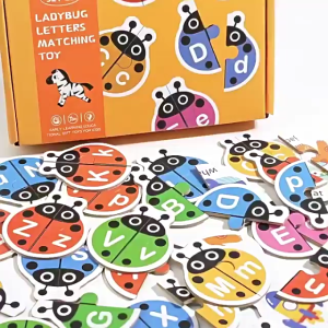 52pcs Alphabet Capital and Small Letter Matching Puzzle With Word Recognition Children Early Education Toy Kids Puzzle