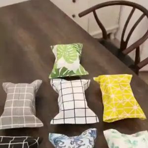 Cover Tissue Canvas kotak Tempat Tisu Kain Motif Lucu Bagus Kanvas sarung Tisue Mobil
