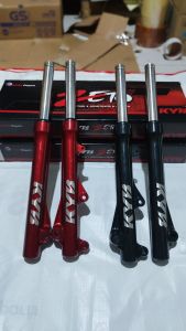 SHOCK DEPAN BEAT KYB KAYABA ZETO BEAT VARIO SCOOPY SPACY ALL MATIC HONDA SERI F5011 MERAH HITAM