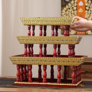 ขันโตก โตก พาน 4 เหลี่ยม 9 นิ้ว (กว้าง 9 นิ้ว ยาว 15 นิ้ว สูง 6.7 นิ้ว) ส่งไวที่สุด