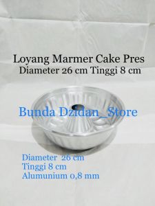Loyang Marmer Cake 26 Cm Alumunium Tanpa Sambungan Anti Lengket Tulban Motif Termurah Terlaris Alat Baking