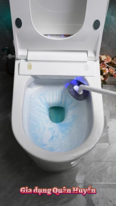 Cọ vệ sinh ECOCO Tặng Kèm Móc Dán treo tường thế hệ mới đầu cọ chữ S dễ dàng làm sạch cán dài cao cấp 25044