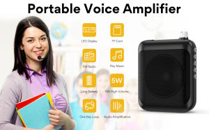 MAONO AU-C01 小蜜蜂扩音器讲课神器小蜜蜂扩音器无线Portable microphone with speakerLapel Microphone for TeachingProfessional Voice Amplifier Teacher Microphone