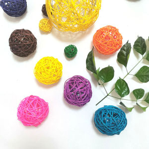 ตกแต่งห้องเรียนด้วยลูกบอลไผ่สีสันสดใส เครื่องประดับติดผนังแบบแขวน ลวดลายเรขาคณิต วัสดุไผ่ งานฝีมือที่สร้างสรรค์