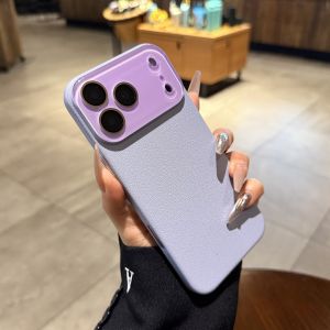 AO.HU | Leather Texture Hard Case Compatible iPhone with Magsafe Air Camera Protection