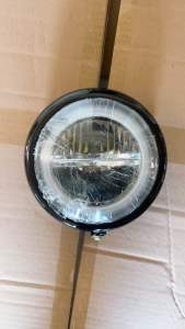 Pha đèn lét 2 tầng xe máy cúp đời mới chạy điện bình ác quy 12v