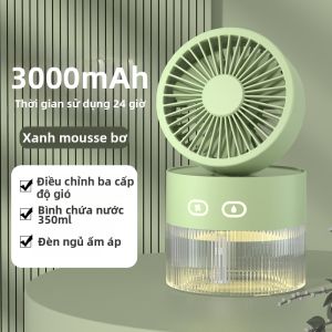 Quạt USB Mini Không Tiếng Ồn Làm Mát Máy Lạnh Phun Sương Cho Văn Phòng Quạt Ủi Điện USB Sạc Quạt USB Mini Làm Mát