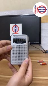 Radio FM Bỏ Túi Raiseng R-398 2 Band AM/FM Hỗ Trợ Cổng Tai Nghe Tặng 2 Pin AA Đài Radio Cho Người Già-H2Pro Audio