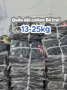 Quần dài bé trai quần dài bo gấu cho bé trai 13-27kg vải cotton mềm mịn thấm hút tốt