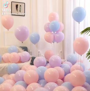 ลูกโป่งพาสเทล ชุด 10 ใบ ลูกโป่งสีหวาน ของเล่นเด็ก ลูกโป่งวันเกิด Happy Birthday ลูกโป่งงานแต่ง ลูกโป่งวาเลนไทน์ Balloons