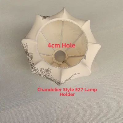 Retro Printed Cloth Lampshade E27/E14