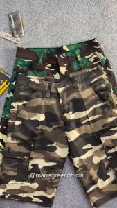 Celana Cargo Pendek Pria Loreng Army [27-44] Jumbo Bahan Kanvas CPD05B