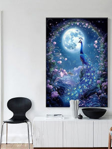 Diamond Painting 5D Đồ Hoạ Cườm Vàng Khung Đồ Hoạ Dây Chuyền Thủ Công Cao Cấp Mới 2025 Phòng Ngủ Gà Cưng Đồ Hoạt Cho Bé Gái Khó
