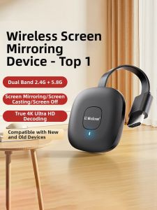 Logitech | Compatible iOS Android Wireless Screen Mirroring Adapter 4K