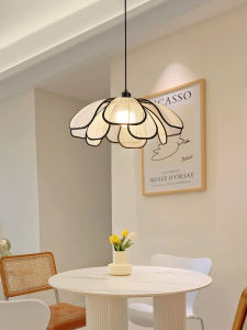 Dining Room Bar Chandelier Japanese Retro Silent Style Petal Lamp Middle Ancient Art Fancy French Bedroom Small Droplight