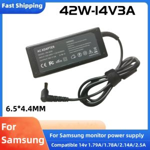other | 14V 3A 2.14A 1.78A 42W 6.5*4.4mm Ac Adapter Charger For Samsung LCD Monitor BX2235 S22A100N S19A100N S22A200B S22A300B S23A300B