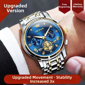 OLEVS | Automatic Steel Strap Quartz Waterproof Watch