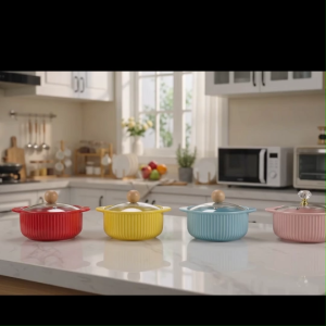 800ML QUALITY NORDIC COLOR BAKE AND SERVE CERAMIC CASSEROLE WITH LID LZ82400