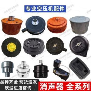 Oil-Free Air Compressor Muffler Mute Air Pump Accessories Air Filter Element Filter Steel Casing