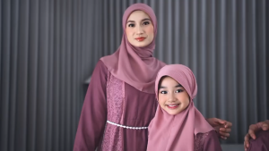 BAJU SARIMBIT & COUPLE KELUARGA NIBRAS RAYYA SERIES RAIA BLUSH ROSE