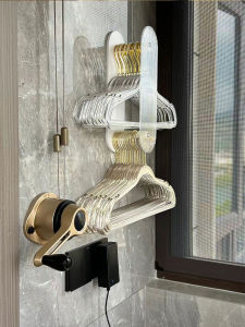 เสื้อคลุมกันลื่นแบบพลาสติกสำหรับแขวนเสื้อผ้าในห้องนอนและตู้เสื้อผ้า รุ่นไฮเอนด์ เครื่องมือเก็บของแบบพกพาสำหรับใช้ในครัวเรือน