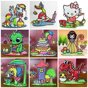 Đồ Chơi Tranh Tô Màu Mút Xốp Slime Gỗ Bẻ Cho Bé