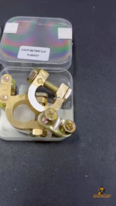 Nasara 1 Set Universal Car Battery Terminal Clamp Clips Connector Positive Negative Kepala Bateri