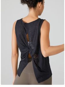 2024 New Lightweight Fitness Vest Women Quick Dry Sleeveless Loose Sports Top Breathable Cover up T Yoga Gymnastics