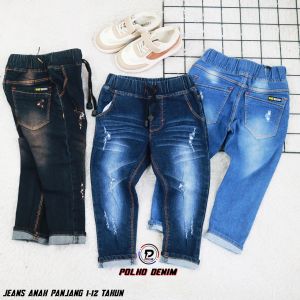 Celana Jeans Anak Panjang Usia 1-12 Tahun POLHO