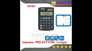 Kalkulator Saku Joyko PKC 0711 HC / Calculator 12 Digit / Big Display / Mesin Hitung PKC-0711HC