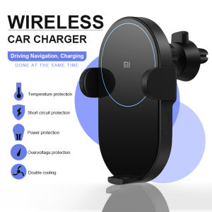 Xiaomi Wireless 30W Car Wireless Charger Quick Charge Car Phone Clip Holder Fast Charging Magnetic Automatic Smartphone Holder Auto Clamp Fast Charging Car Charger 无线车充