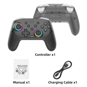Data Frog | DATA FROG Wireless Controller For Switch OLED/Lite Console Pro Gamepad with 1000Mah Battery Programmable Turbo Function