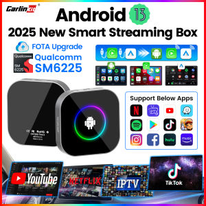 CarlinKit Android 13 Car TV Box Qualcomm SM6225 8-Core Wireless Android Auto & CarPlay Ai Box For IPTV SD Expandable up to 512GB