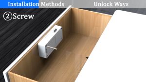 Hidden Smart Cabinet Lock IC Card RFID NFC Electronic Keyless Bluetooth Child Safety Lock