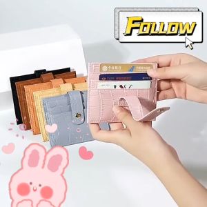 NCW-076 Korea Style Small PU Leather Credit Card Card Holder Wallets Crocodile pattern Mini Credit Card Purses