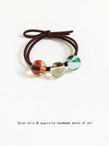 Crystal Hair Ties Simple Elegance Bun Hair Bands Durable Basic Hair Accessories for Sweet Style Fresh out New Fashion Jewelry