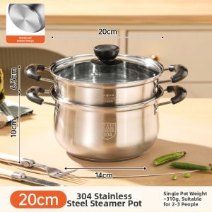 YIYIPAI | Double Ear Stainless Steel Cooking Pot