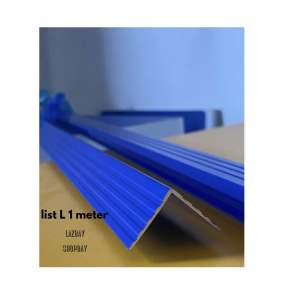 List Alumunium L List HARD CASE List siku 1meter L100 warna biru kualitas terbaik