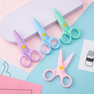 Child-Protective Craft Scissors 1-Piece Set - Safety Edge Design for Kids Art Projects And School Supplies