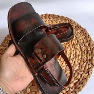 SANDAL PRIA TERBARU KULIT SAPI TALI BELAKANG TL05