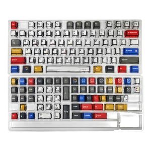Bộ Keycap Phong Cách Truyện Tranh Nhiều Màu Sắc 136 Phím Chiều Cao Chuẩn Nhà Máy Kiểu Dáng Tối Giản Cổ Điển Trang Trí Bàn Phím Máy Tính