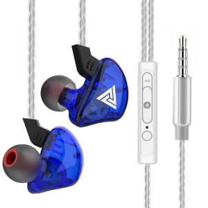 QKZ CK5 Wired In Ear Earphones With Mic Volume Control 3.5MM HiFi Stereo Deep Bass Tangle Free Headset For Phone Laptop PC